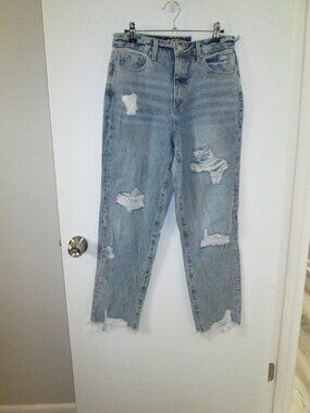 Blue Revival Distressed Boyfriend Jeans – Size 27 – NWT